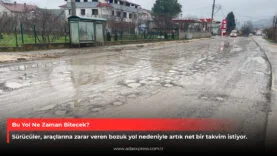 Akyazı Yağcılar Caddesi yol çalışması ve çukurlar