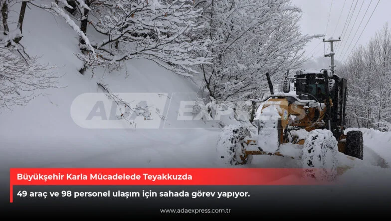 Büyükşehir Karla Mücadelede Teyakkuzda