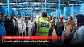 SASKİ tesislerini gezen SAÜ Tıp Fakültesi öğrencileri
