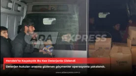 Hendek’te göçmen kaçakçılığı operasyonu
