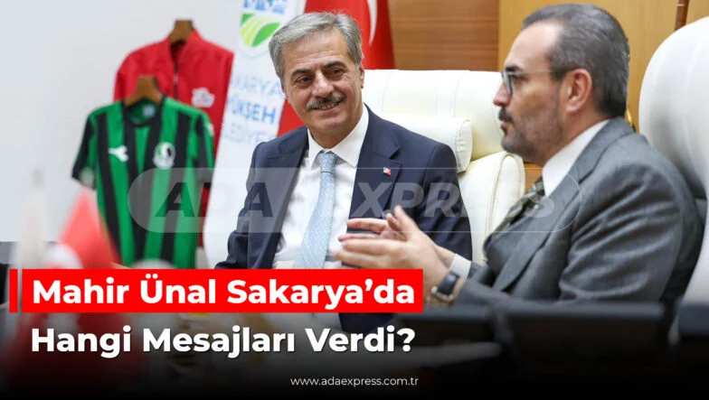Mahir Ünal ve Yusuf Alemdar Sakarya Büyükşehir Belediyesi’nde