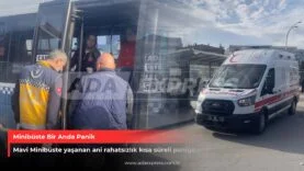 Sakarya mavi minibüste sağlık ekiplerinin müdahalesi