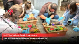 SUBÜ Yeşil Yakalılar Topluluğu çiçek dikme etkinliği