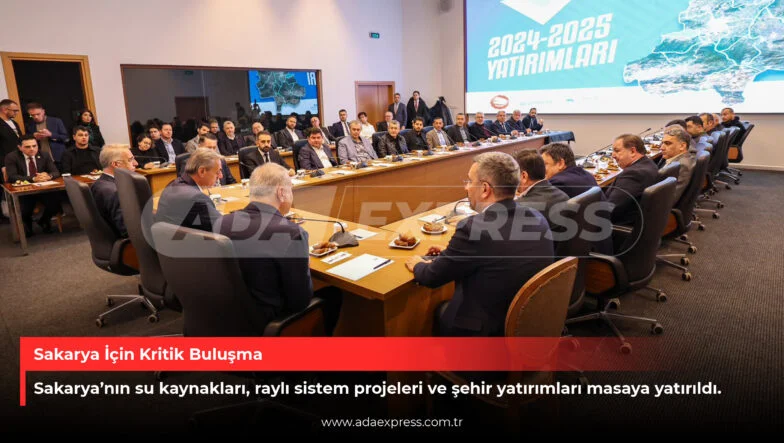 Yusuf Alemdar ve SATSO yönetimi AKOM toplantısı