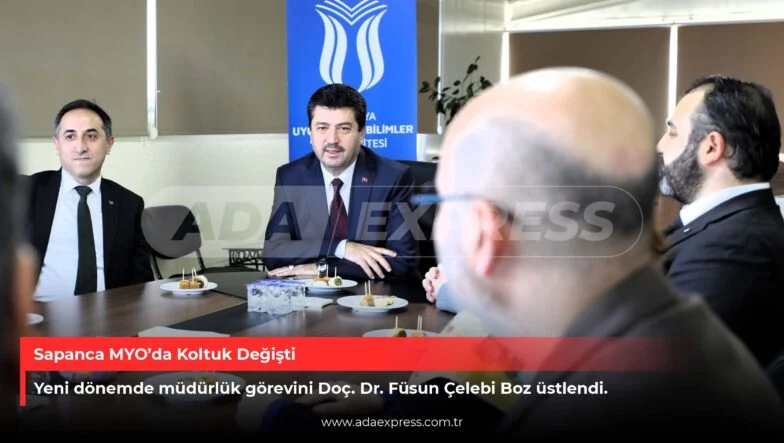 Sapanca MYO’da müdürlük görevini devralan Doç. Dr. Füsun Çelebi Boz