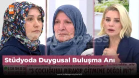 Esra Erol programında Esra ve annesi Ferdane’nin gözyaşlarıyla kavuşma anı.
