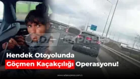 Hendek Anadolu Otoyolu’nda göçmen kaçakçılığı operasyonu