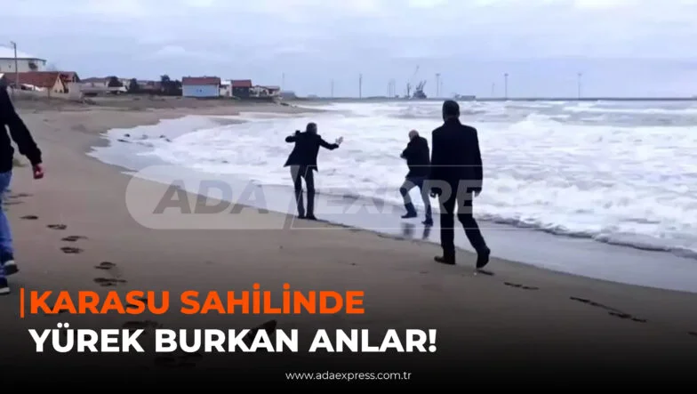 Karasu sahilinde ikna edilen baba