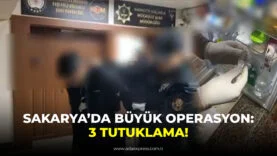 Sakarya’da narkotik operasyonunda ele geçirilen uyuşturucu ve silahlar