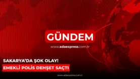 Sakarya Karapürçek’te emekli polisin silahlı saldırısı sonrası olay yeri görüntüsü
