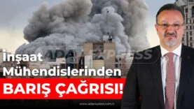 TMMOB-İMO Sakarya Şubesi, barış ve insanca yaşam çağrısı yaparken