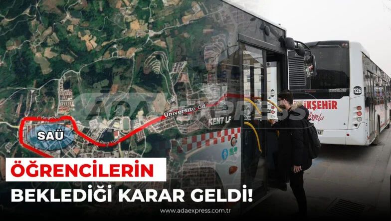 Sakarya 26 numaralı Gar Meydanı Kampüs hattı otobüsü