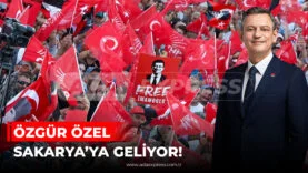 CHP Genel Başkanı Özgür Özel, 18 Nisan Cumartesi günü Sakarya Kent Meydanı’nda “Millet İradesine Sahip Çıkıyor” mitinginde halka sesleniyor.