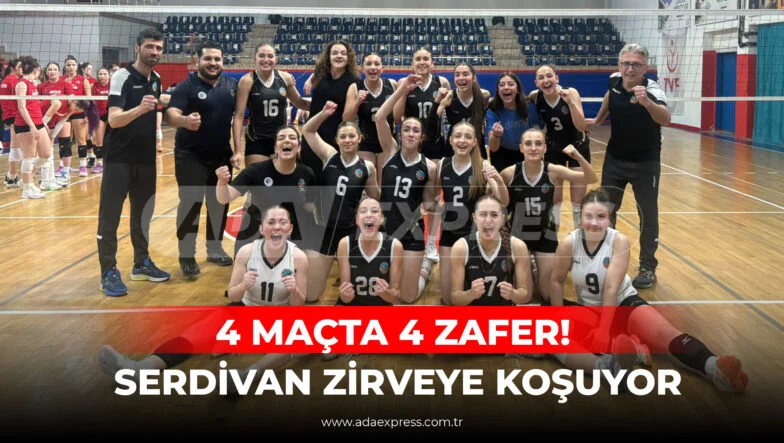 Serdivan voleybol takımı Marmara Şampiyonası’nda galibiyet sevinci