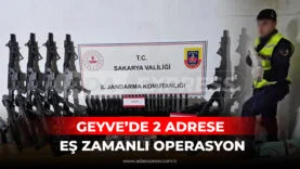 Sakarya Geyve silah operasyonu ele geçirilen silahlar