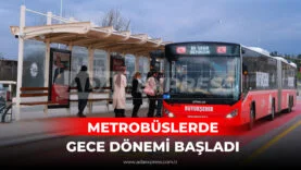 Sakarya’da gece seferi yapan metrobüs