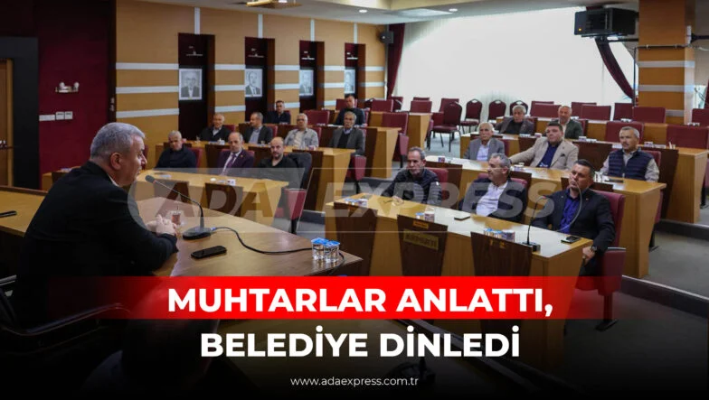 Serdivan’da muhtarlar ile yapılan istişare toplantısı