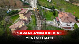 Sapanca Kuruçeşme Mahallesi’nde yürütülen içme suyu altyapı çalışması