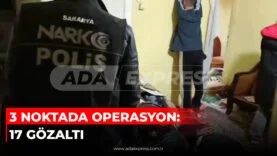 Adapazarı’nda narkotik ekiplerinin düzenlediği operasyon görüntüsü