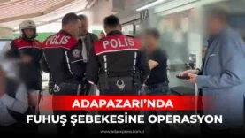 Adapazarı’nda Ahlak Büro ekiplerinin gerçekleştirdiği operasyon sonrası mühürlenen iş yerleri ve polis ekipleri.
