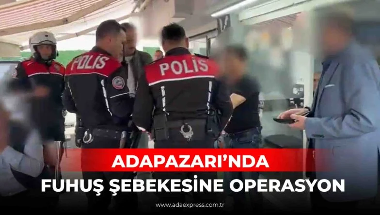 Adapazarı’nda Ahlak Büro ekiplerinin gerçekleştirdiği operasyon sonrası mühürlenen iş yerleri ve polis ekipleri.
