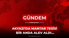Akyazı Karaçalılık Mahallesi’nde mantar üretim tesisinde çıkan yangına itfaiye ekiplerinin müdahalesi