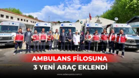 Sakarya Büyükşehir Belediyesi’ne ait yeni hasta nakil ambulanslarının hizmete alınma anı