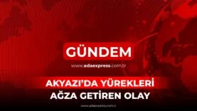 Akyazı’da balkondan düşen 2 yaşındaki çocuğun olay yerine gelen sağlık ekipleri tarafından hastaneye kaldırılması
