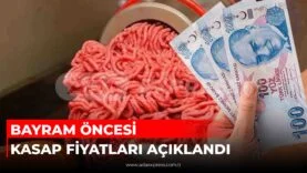 Kasapta kurban eti parçalama ve kıyma çekim işlemi yapılan çalışma alanı