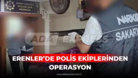 Erenler’de polis narkotik operasyonu sırasında ele geçirilen malzemeler
