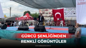 Karapürçek Ahmetler Mahallesi’nde düzenlenen Sakarya Gürcü Şenliği’nden kalabalık katılım görüntüsü