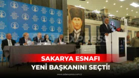 SESOB genel kurulunda başkan seçilen Muzaffer Kabacan’ın delegelere teşekkür konuşması yaptığı an