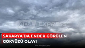 Sakarya Keremali Dağı üzerinde görülen asperatus bulutları