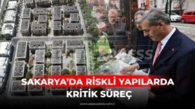 Sakarya Tığcılar Mahallesi’nde kentsel dönüşüm kapsamında riskli yapıların bulunduğu sokak görüntüsü ve belediye çalışmaları