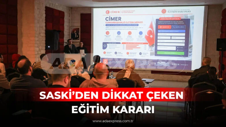 SASKİ personeline verilen şikayet yönetimi eğitimi