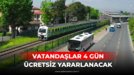 Sakarya’da bayram boyunca ücretsiz hizmet verecek belediye otobüsü ve ADARAY