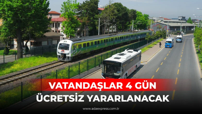 Sakarya’da bayram boyunca ücretsiz hizmet verecek belediye otobüsü ve ADARAY