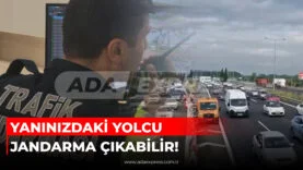Sakarya’da bayram tatili kapsamında otoyolda trafik denetimi yapan jandarma ekipleri