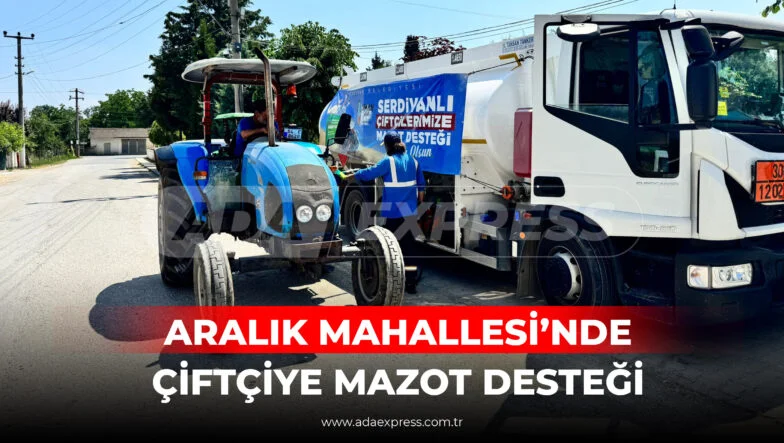 Aralık Mahallesi’nde Serdivan Belediyesi tarafından gerçekleştirilen mazot desteği dağıtımı ve çiftçilerin yakıt alım süreci