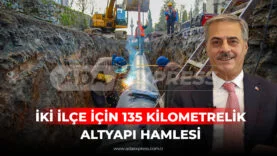 İKİ İLÇE İÇİN 135 KİLOMETRELİK ALTYAPI HAMLESİ