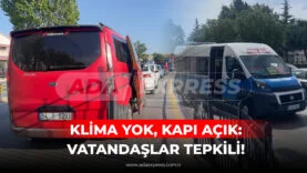 KLİMA YOK, KAPI AÇIK VATANDAŞLAR TEPKİLİ!