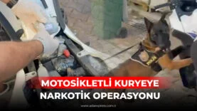 MOTOSİKLETLİ KURYEYE NARKOTİK OPERASYONU