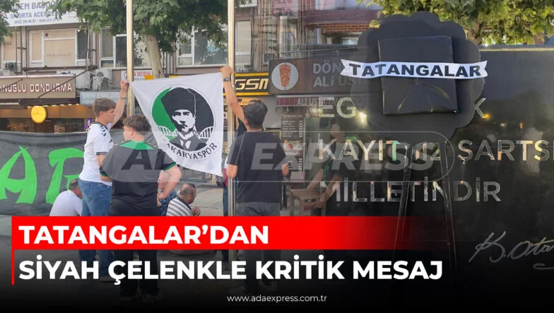 TATANGALAR’DAN SİYAH ÇELENKLE KRİTİK MESAJ