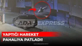 Adapazarı'nda park halindeki jeepin aynasına zarar veren şüphelinin güvenlik kamerasına yansıyan görüntüsü