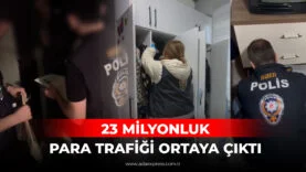 23 MİLYONLUK PARA TRAFİĞİ ORTAYA ÇIKTI