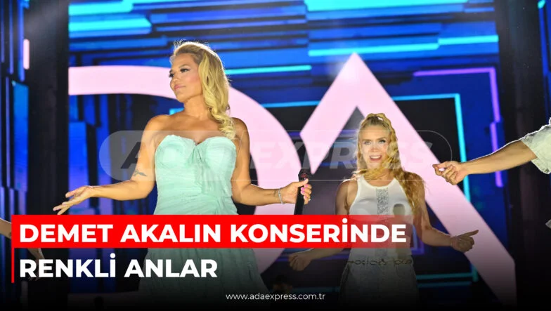 DEMET AKALIN KONSERİNDE RENKLİ ANLAR