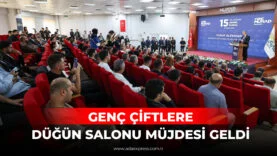 GENÇ ÇİFTLERE DÜĞÜN SALONU MÜJDESİ GELDİ