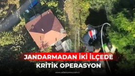 JANDARMADAN İKİ İLÇEDE KRİTİK OPERASYON