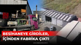 BESİHANEYE GİRDİLER, İÇİNDEN FABRİKA ÇIKTI