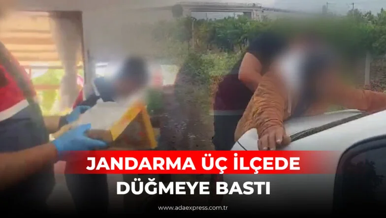 JANDARMA ÜÇ İLÇEDE DÜĞMEYE BASTI